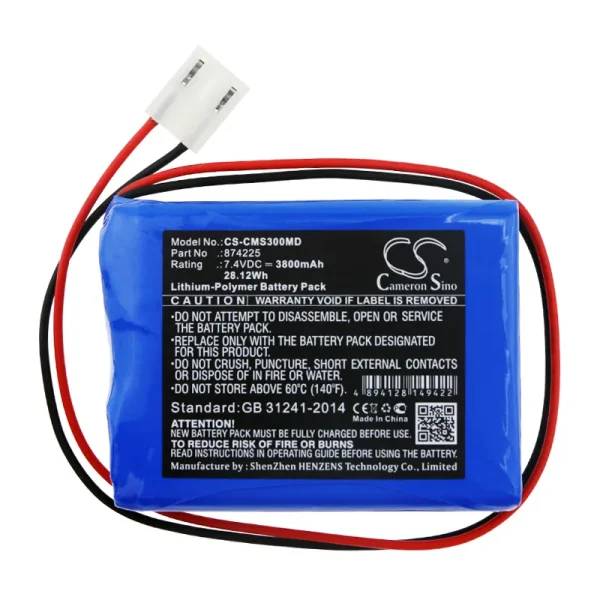 CONTEC ECG-300G, ECG300GT Series Replacement Battery 3800mAh / 28.12Wh