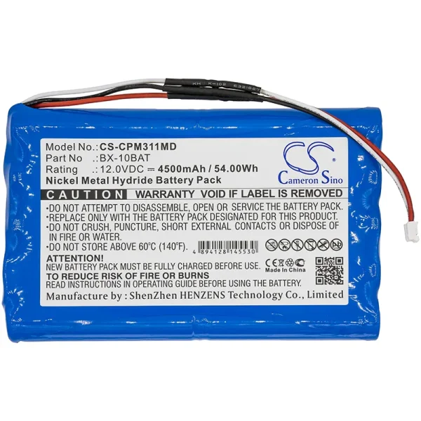 Colin Medical Press-Mate Pal 3110, Press-Mate Pal 3110P Series Replacement Battery 4500mAh / 54.00Wh