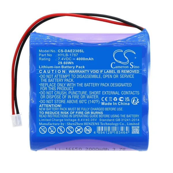 Deli AE2300, AE2300H, AE2300L Series Replacement Battery 4000mAh / 29.60Wh