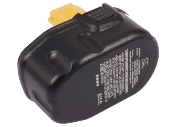 DeWalt DC528 Flashlight, DC551KA, DC612KA, DC613KA Series Replacement Battery 1500mAh