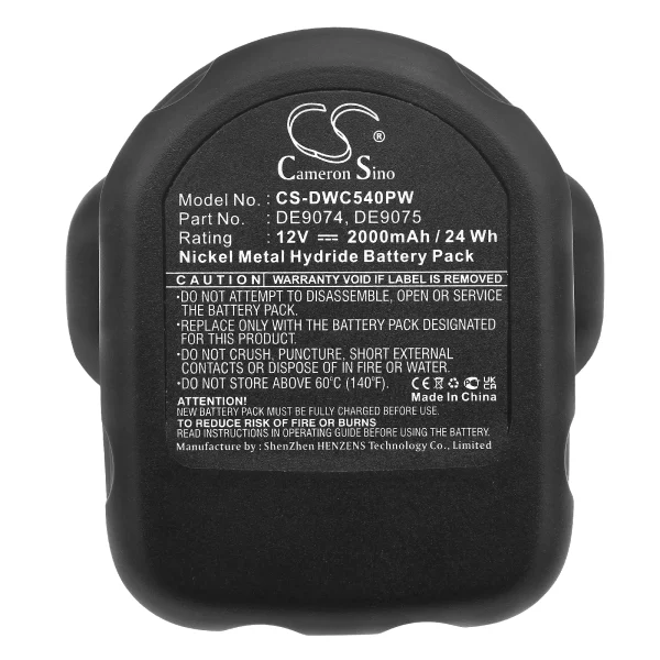 DeWalt 152250-27,2802, 2802K, 2812B Series Replacement Battery 2000mAh / 24.00Wh