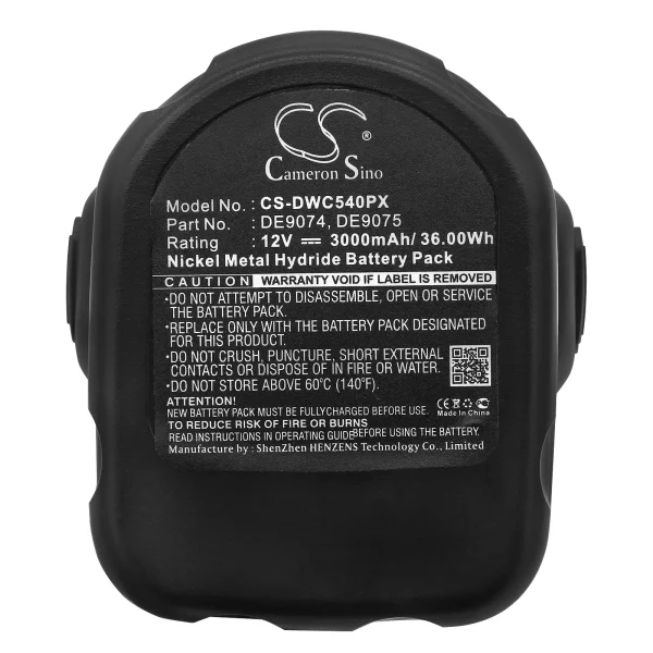 DeWalt 152250-27,2802, 2802K, 2812B Series Replacement Battery 3000mAh / 36.00Wh