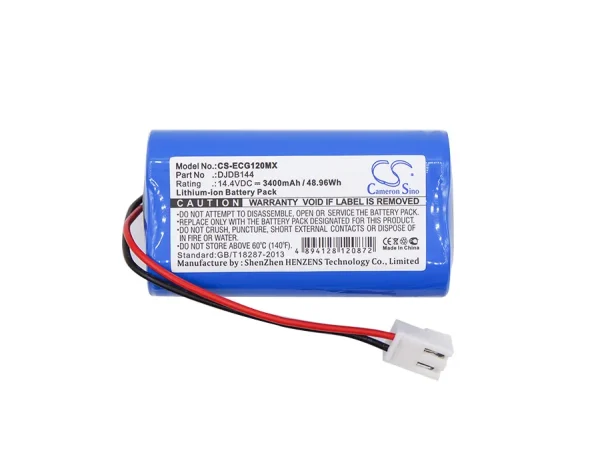 CMICS DJDB, DJDB1200, dongjiang ECG-1220, ECG-11D Series Replacement Battery 3400mAh / 48.96Wh