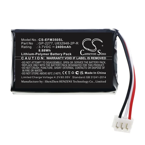 EXFO PPM-350D, PPM-350D PON Power Meter Series Replacement Battery 2400mAh / 8.88Wh