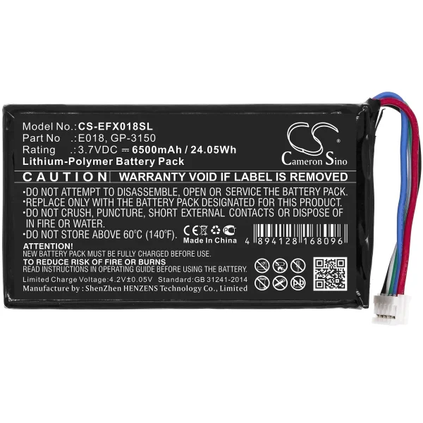 EXFO OX1, OX1 Optical Explorer, OX1 Optical Fiber Multimeter Series Replacement Battery 6500mAh / 24.05Wh