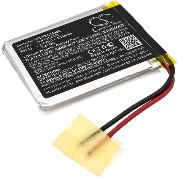 Fluke 15B, 17B Series Replacement Battery 650mAh / 2.41Wh - Image 2