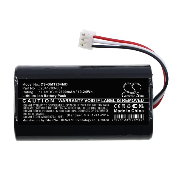 GE Mini Telemetry Transmitter Series Replacement Battery 2600mAh / 19.24Wh