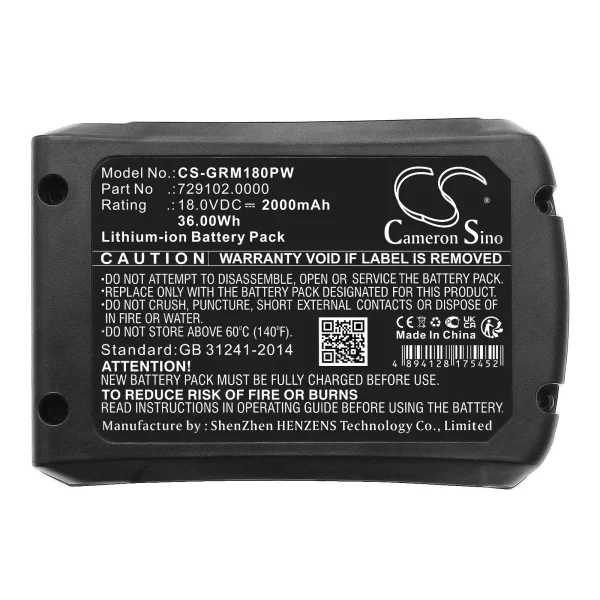 Steinel MH3 Series Replacement Battery 2000mAh / 36.00Wh