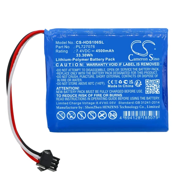 Hantek DSO-1062B, DSO-1202B, DSO-1202S Series Replacement Battery 4500mAh / 33.30Wh