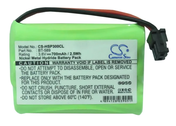 Hagenuk SL30080, WP 300X Series Replacement Battery 700mAh/2.5Wh