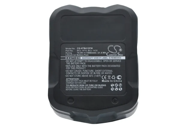 Hitachi C-2, CJ 14DL, DH 14DL, DH 20DV Series Replacement Battery 1500mAh / 21.60Wh