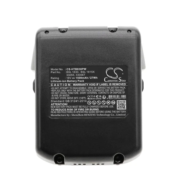 Hitachi C 18DSL, C 18DSL2, C18DSLP4, CJ 18DSL Series Replacement Battery 1500mAh