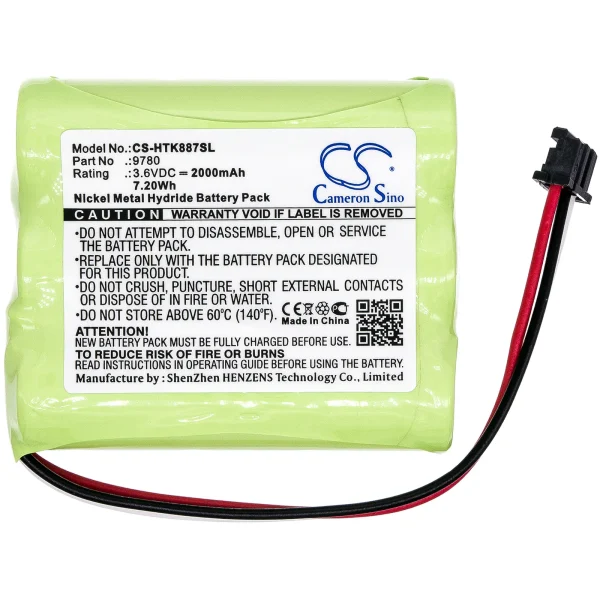 Hioki 8870, 8870-20, LR8431-20, LR8431-30, LR8432 Series Replacement Battery 2000mAh / 7.20Wh