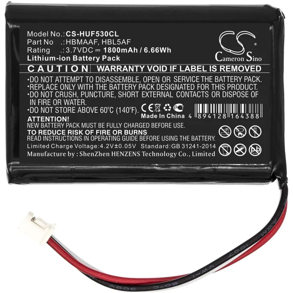 Huawei ETS5623, F202, F316, F317, F501 Series Replacement Battery 1800mAh / 6.66Wh