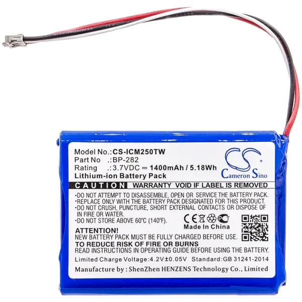 Icom IC-M25 Series Replacement Battery 1400mAh / 5.18Wh