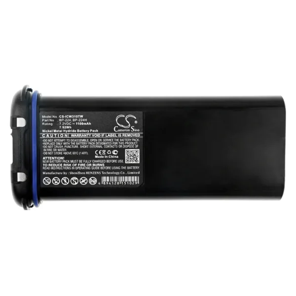 Icom IC-IC-M2A, IC-IC-M31, IC-M21, IC-M32, Series Replacement Battery 1100mAh / 7.92Wh