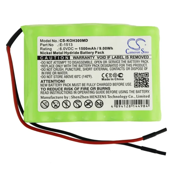 IKO3 HeartMirror ECG, HeartMirror EKG Series Replacement Battery 1500mAh / 9.00Wh