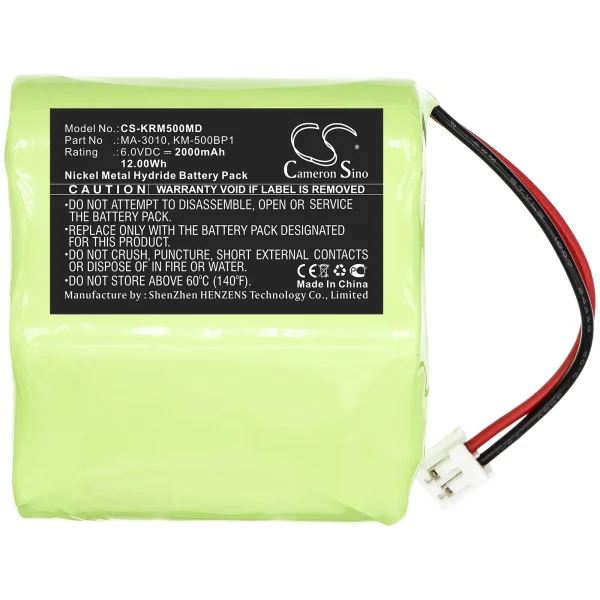 Marco KM500, KM-500 Auto Keratometer Series Replacement Battery 2000mAh / 12.00Wh