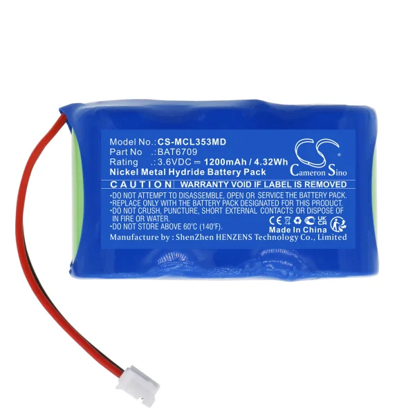 Micro Medical MicroLoop 3535 Spirometer Series Replacement Battery 1200mAh / 4.32Wh