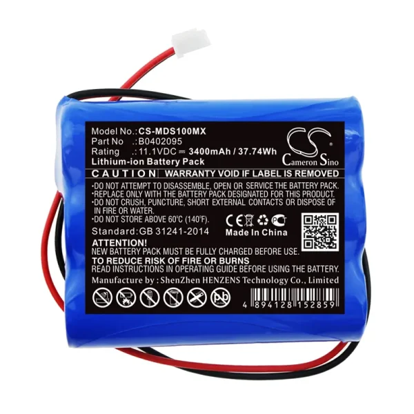 Medsonic MSCPR-1A Series Replacement Battery 3400mAh / 37.74Wh