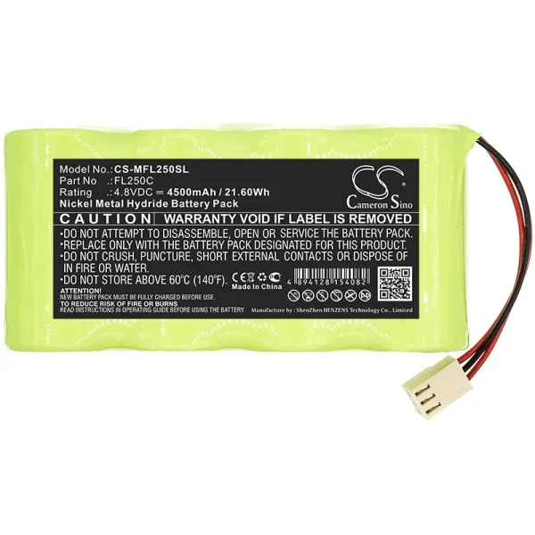 Metland FL250HV, FL250VA-N, LX250 Series Replacement Battery 4500mAh / 21.60Wh