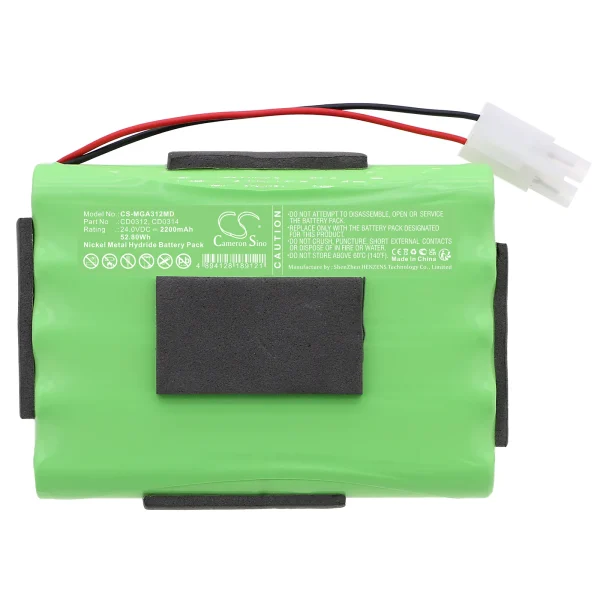 Mangar Airflo 24 low pressure air com Series Replacement Battery 2200mAh / 52.80Wh