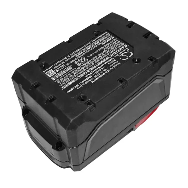 Milwaukee 0880-20,2601, 2601-21, 2601-22 Series Replacement Battery 6000mAh / 108.00Wh - Image 4