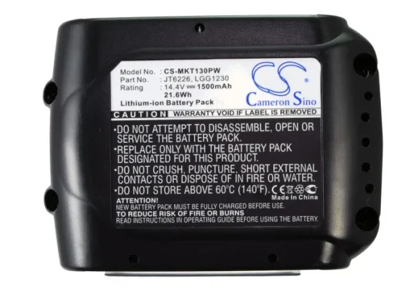 Makita BBO140, BBO180, BBO180Z, BCF050 Series Replacement Battery 1500mAh / 21.60Wh - Image 5