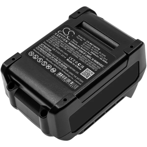 Makita 40V MAX XGT, CF001G, DF001G, GA003G Series Replacement Battery 2000mAh / 80.00Wh