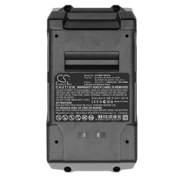 Makita 40V MAX XGT, CF001G, DF001G, GA003G Series Replacement Battery 4000mAh / 160.00Wh - Image 3