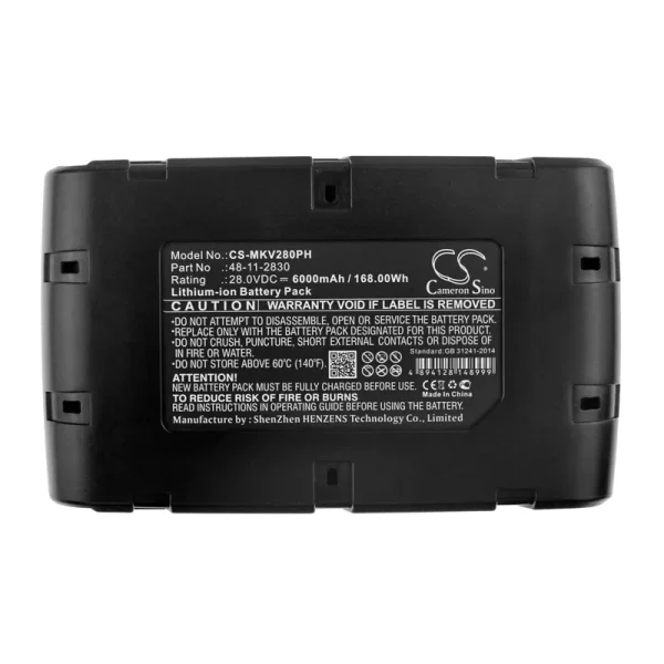 Milwaukee 0721-20, 0721-21, 0726-22, 0780-20 Series Replacement Battery 6000mAh / 168.00Wh - Image 6