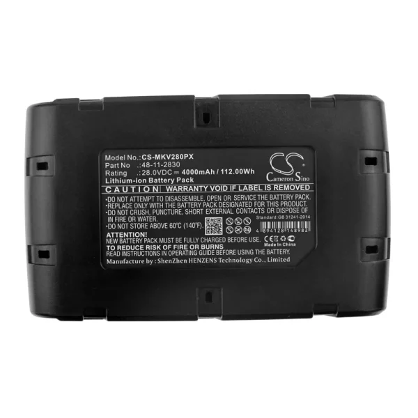 Milwaukee 0721-20, 0721-21, 0726-22, 0780-20 Series Replacement Battery 4000mAh / 112.00Wh - Image 6