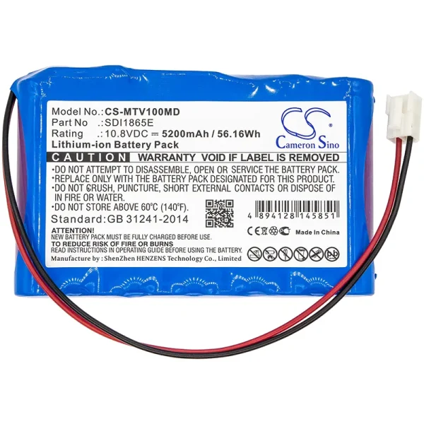 Mekics Mtv 1000 Series Replacement Battery 5200mAh / 56.16Wh