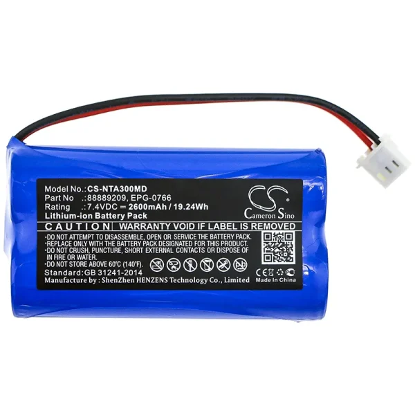 Natus Algo 3, Algo 3i, Audiometer Algo 3, Audiometer Algo 3i Series Replacement Battery 2600mAh / 19.24Wh