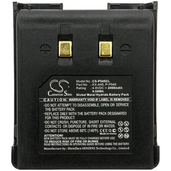 Panasonic A48AR, A48BL, A48NW, A48S, A48SL Series Replacement Battery 2000mAh / 9.60Wh