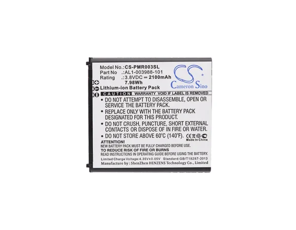 NEC Aterm MR04LN, AtermMR03LN 3B, PA-MR03LN, PA-MR03LN6B Series Replacement Battery 2100mAh / 7.98Wh