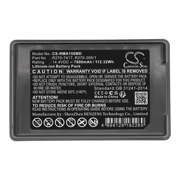 ResMed Astral 150 Ventilator Ultralif Series Replacement Battery 7800mAh / 112.32Wh