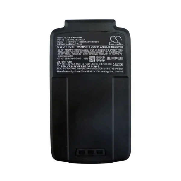 Snow Joe iON13SS, iON16CS, iON16LM, iON18SB, iON18SB-HYB Series Replacement Battery 4000mAh / 160.00Wh