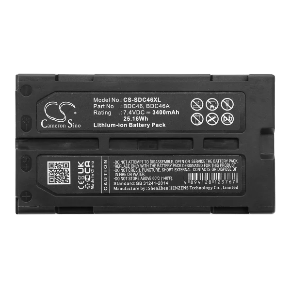 Sokkia a SET300, DL30, GIR1600 DGPS Receiver, GIR1600 GPS Receiver, GM52-S Series Replacement Battery 3400mAh / 25.16Wh