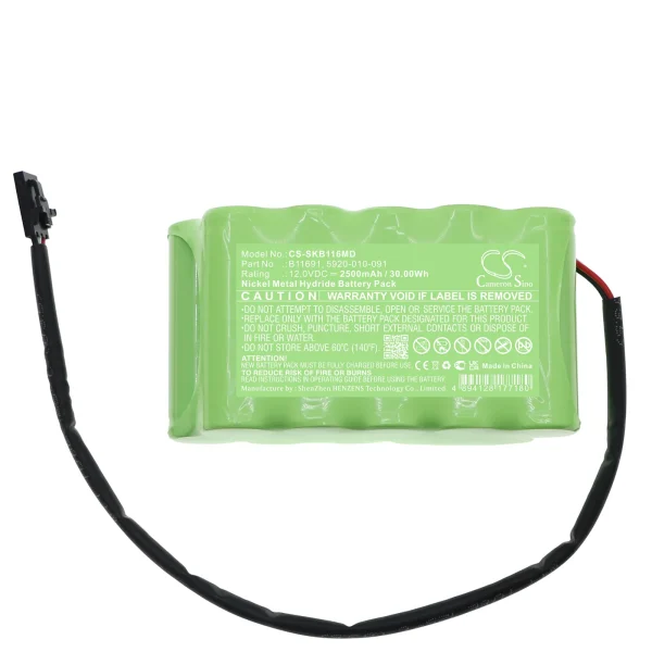 Stryker 0AXINST10, 0AXSTGX10, SP-1C, SP-1C Smart Pump Tourniquet Series Replacement Battery 2500mAh / 30.00Wh