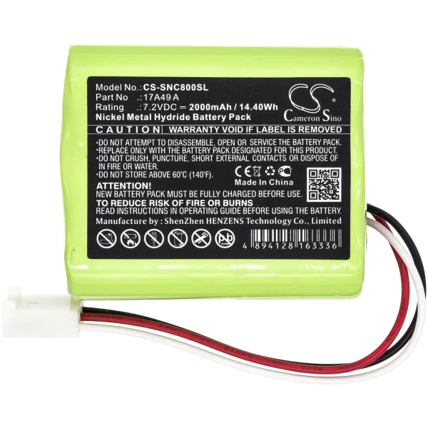 Sencore 17A49 A, AVT-800217 D Series Replacement Battery 2000mAh / 14.40Wh