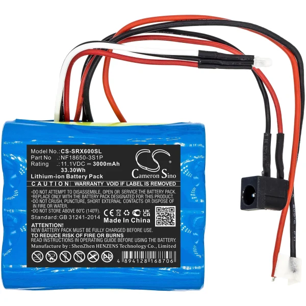 Sherpa SX-LIS06B Series Replacement Battery 3000mAh / 33.30Wh