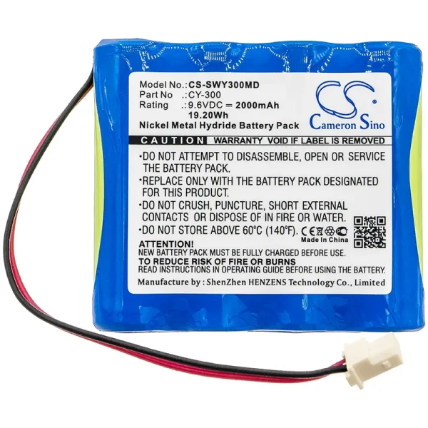 Smiths CY-300 Series Replacement Battery 2000mAh / 19.20Wh