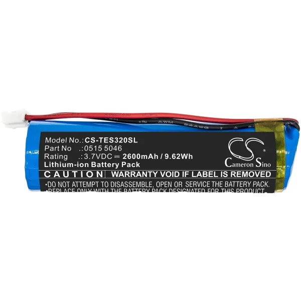 Testo 320 Combustion Analyzer Series Replacement Battery 2600mAh / 9.62Wh