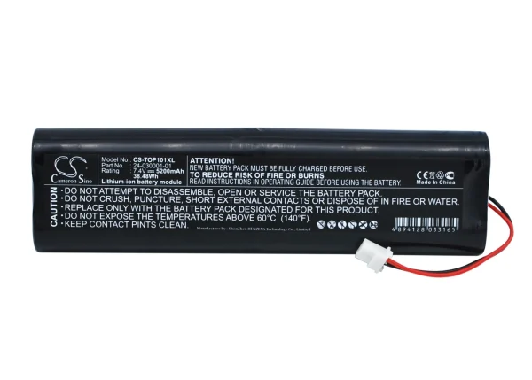 Topcon 24-030001-01, EGP-0620-1, EGP-0620-1 REV1, Hiper Ga, Hiper Gb Series Replacement Battery 5200mAh / 38.48Wh