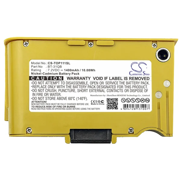 Topcon 101C, 111C, Auto Level 101C, Auto Level 111C, DL-100 Series Replacement Battery 1400mAh / 10.08Wh