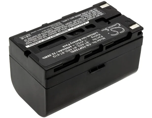 Topcon FC100, FC-100, FC-120, FC-200, FC2000 Series Replacement Battery 4400mAh / 32.56Wh - Image 2