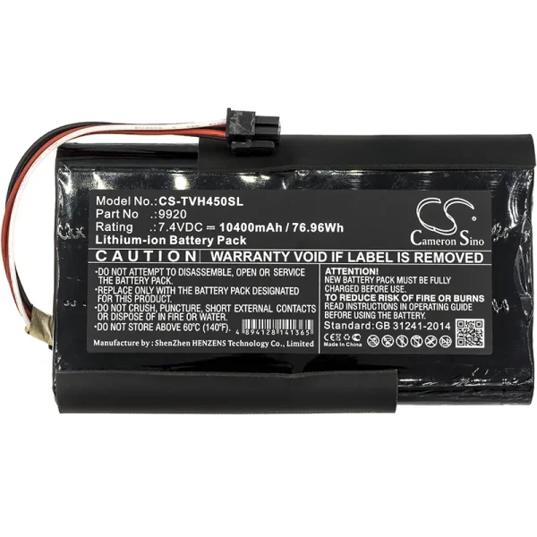 Televes H45, H60 Series Replacement Battery 10400mAh / 76.96Wh