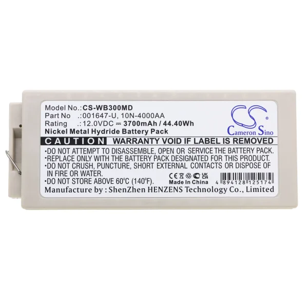 Welch-Allyn MRL Defibrillator PIC30, MRL Defibrillator PIC40, MRL Defibrillator PIC50, PIC30 Series Replacement Battery 3700mAh / 44.40Wh