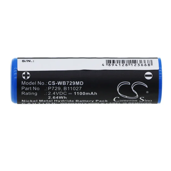 Welch-Allyn 72900 Series Replacement Battery 1100mAh / 2.64Wh